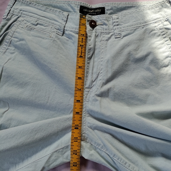 AEO stripped light blue shorts extreme flex classic fit lightweight 30 waist - Picture 9 of 14